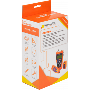 Cable tester with length measurement and cable tracer, one remote identifier